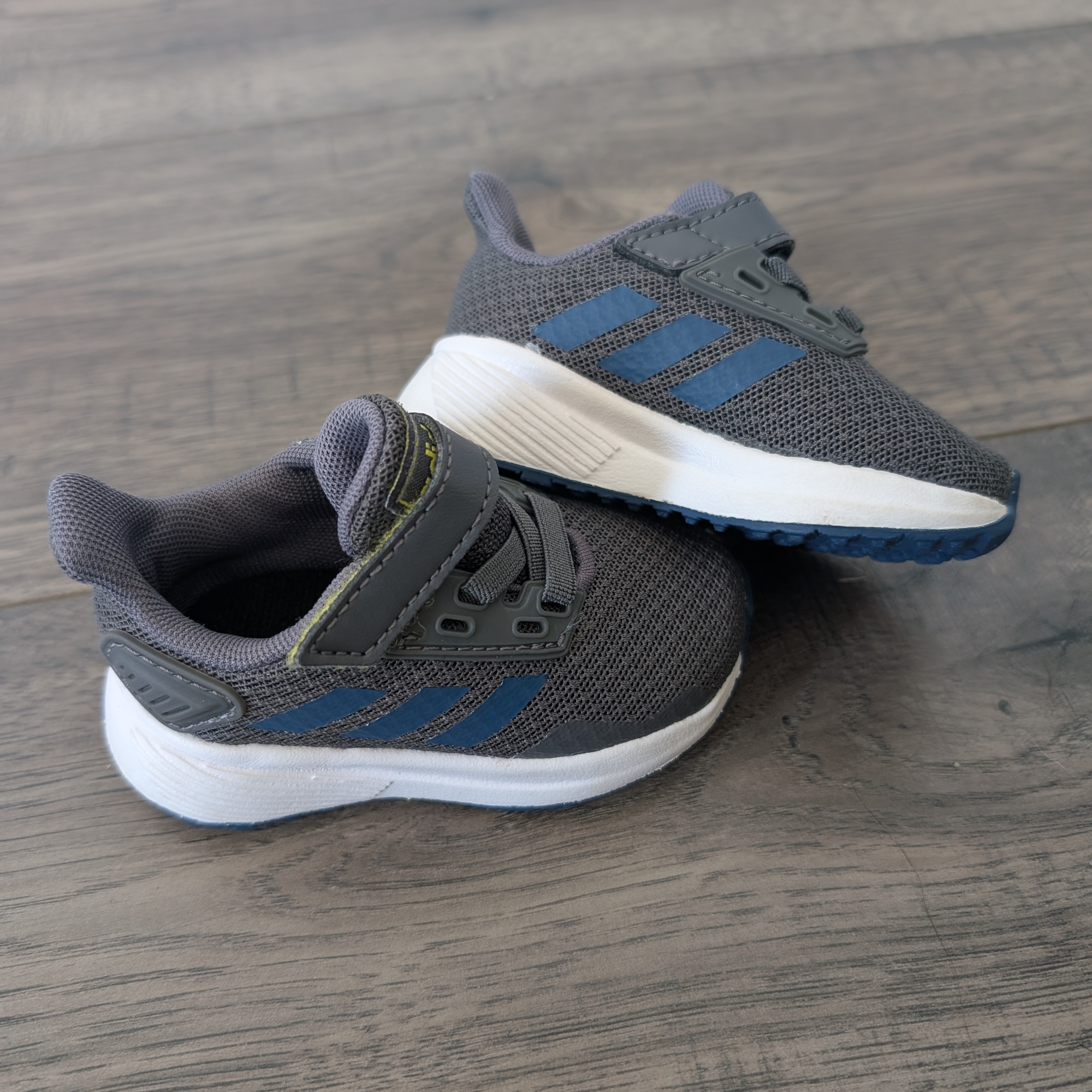 Adidas Gray And Blue Sneakers